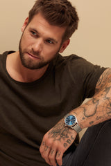 Melbourne - Ø 42mm - Mesh- u. Lederarmband Set