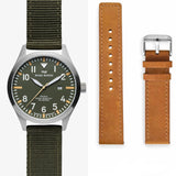 Havana - Ø 42mm - Nato- u. Lederarmband Set